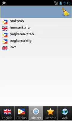 Filipino Tagalog best dict android App screenshot 4